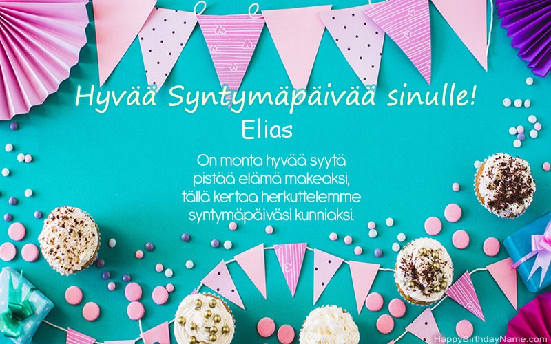 Hyvää Syntymäpäivää Elias proosassa
