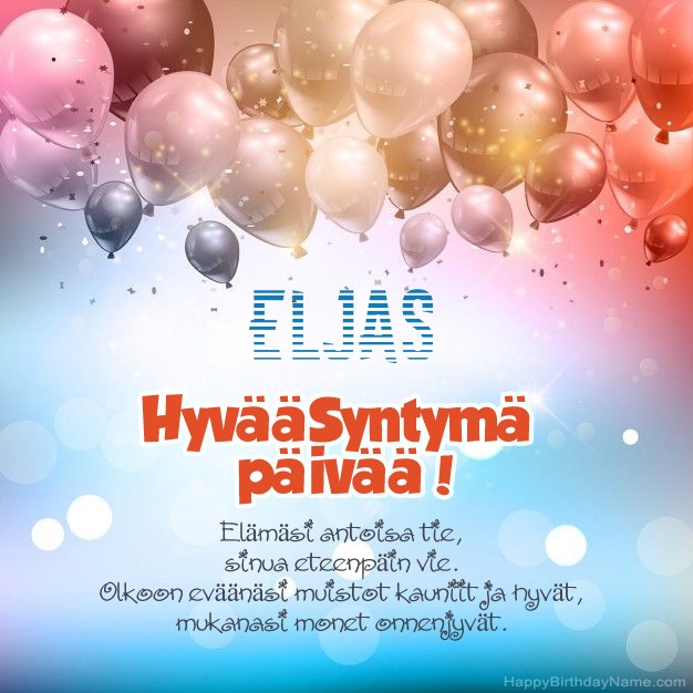 Hauskoja kuvia Hyvää Syntymäpäivää Eljas