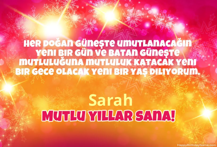 Sarah Doğum Günün Kutlu Olsun için tebrik ederim Sarah Doğum Günün Kutlu Olsun için tebrik ederim