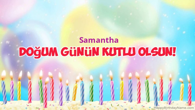 Samantha için Funny Happy Birthday kartları