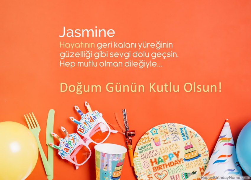 Jasmine için Happy Birthday kartları