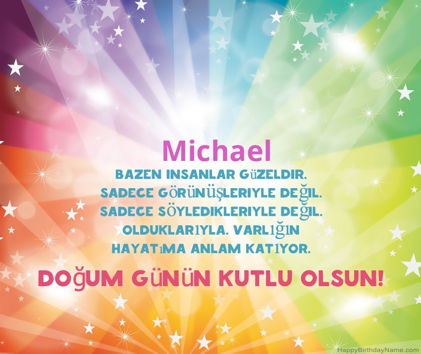 Michael için Güzel Mutlu Doğum Günü kartları