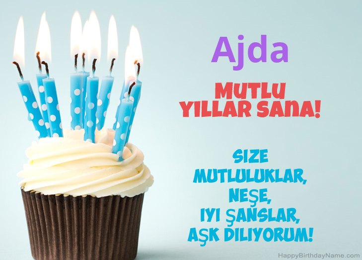 Ajda Doğum Günün Kutlu Olsun Tebrikler
