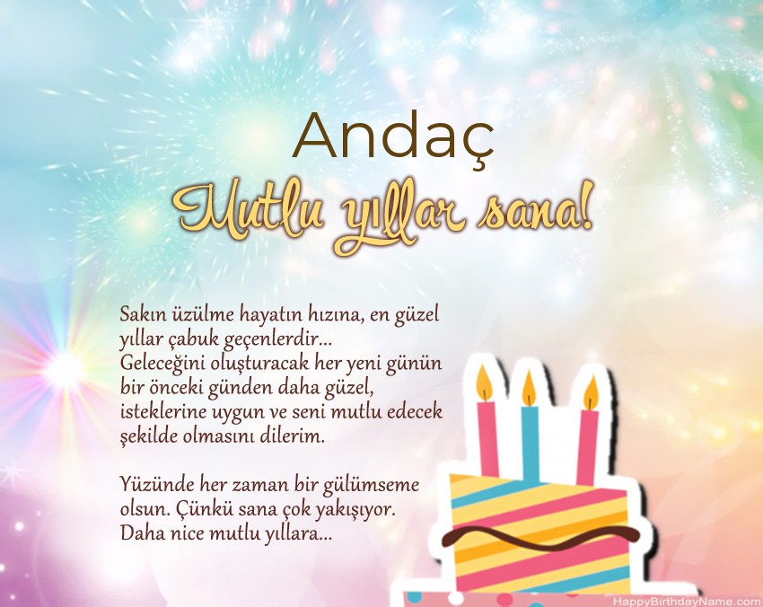 İyi ki doğdun Andaç ayette İyi ki doğdun Andaç ayette