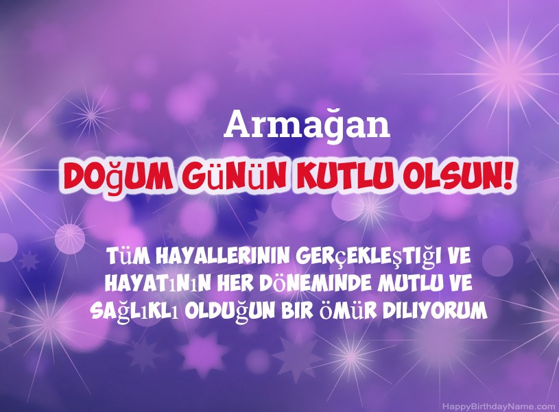Armağan Doğum Günün Kutlu Olsun için güzel resimler