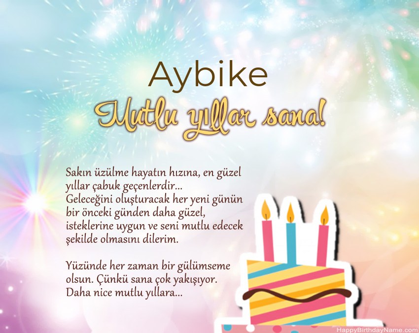 İyi ki doğdun Aybike ayette İyi ki doğdun Aybike ayette