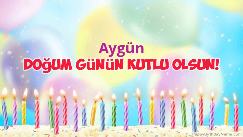 Aygün için Funny Happy Birthday kartları