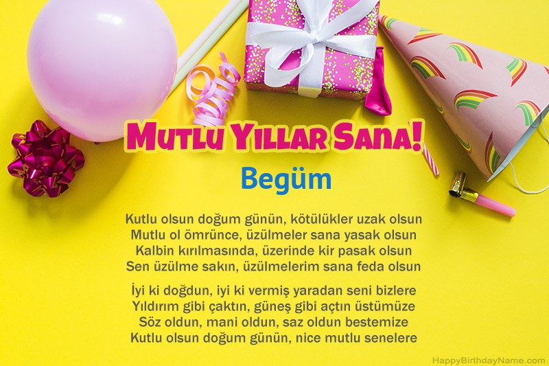 İyi ki doğdun Begüm nesir