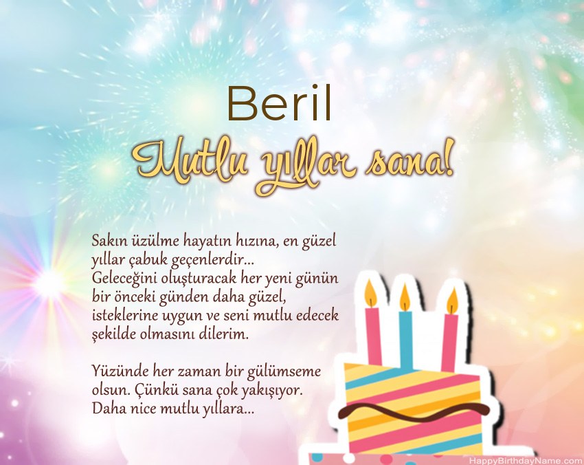 İyi ki doğdun Beril ayette