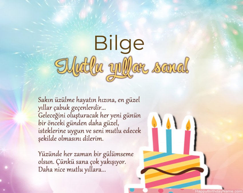 İyi ki doğdun Bilge ayette