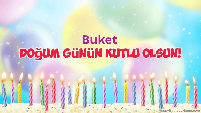 Buket için Funny Happy Birthday kartları