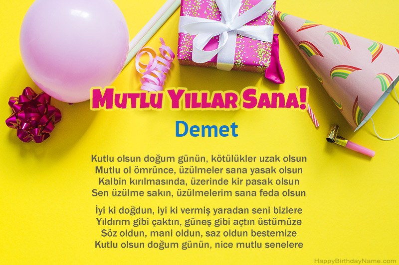 İyi ki doğdun Demet nesir İyi ki doğdun Demet nesir