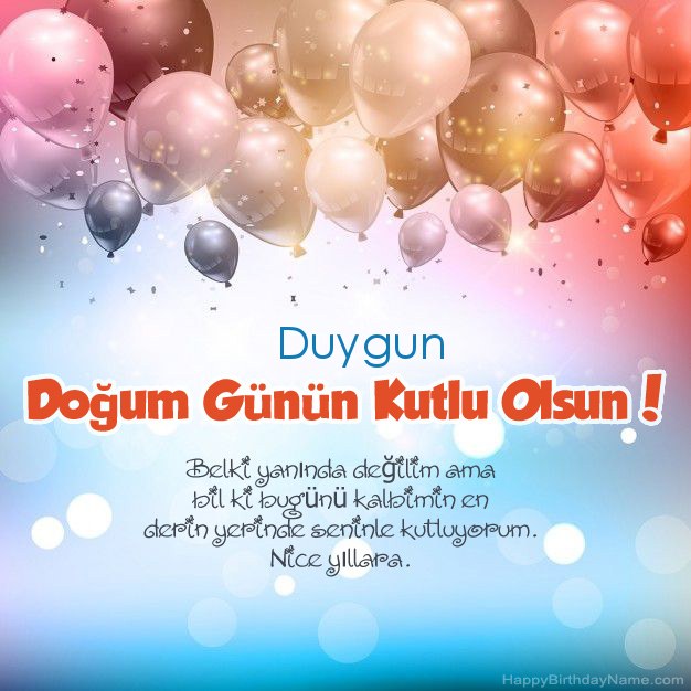 Duygun için Doğum Günü Şiirler