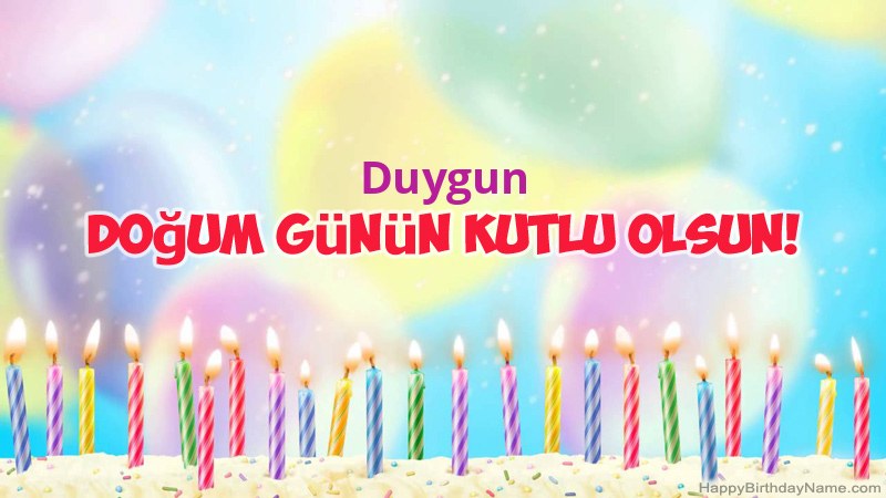 Duygun için Funny Happy Birthday kartları