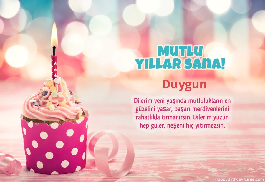 Doğum günün kutlu olsun kartı Duygun bedava indir