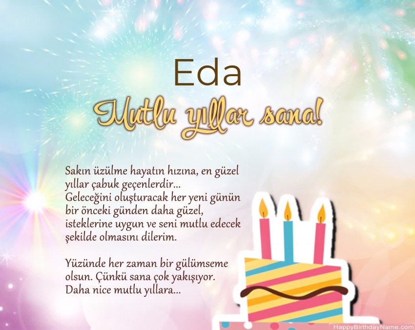 İyi ki doğdun Eda ayette