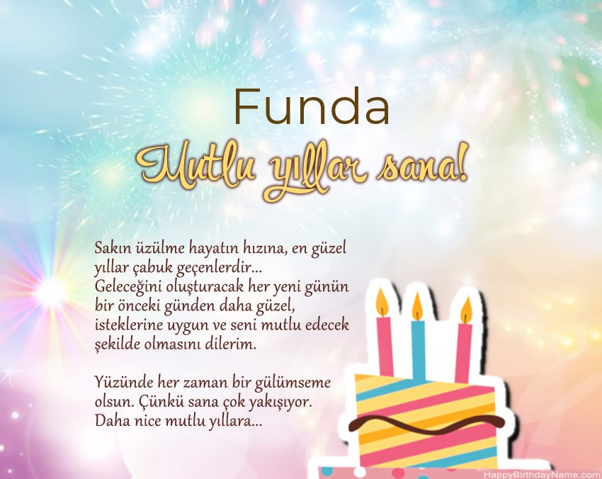 İyi ki doğdun Funda ayette