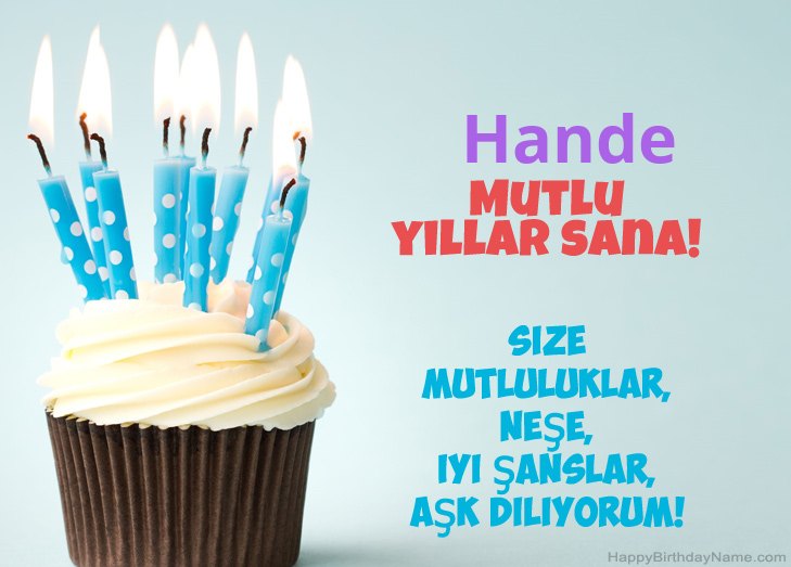 Hande Doğum Günün Kutlu Olsun Tebrikler