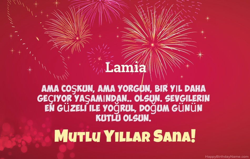 Doğum Günün Kutlu Olsun Lamia, güzel şiirler