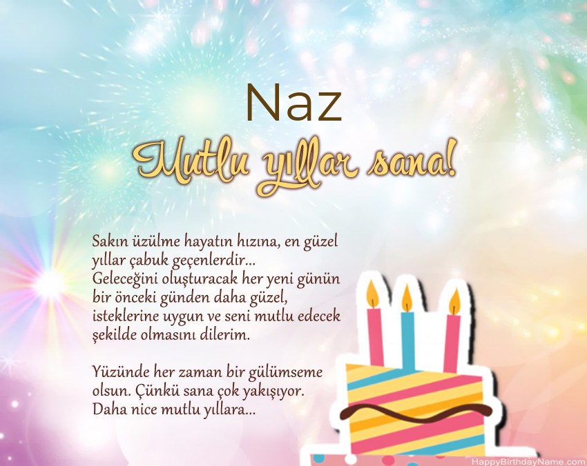 İyi ki doğdun Naz ayette