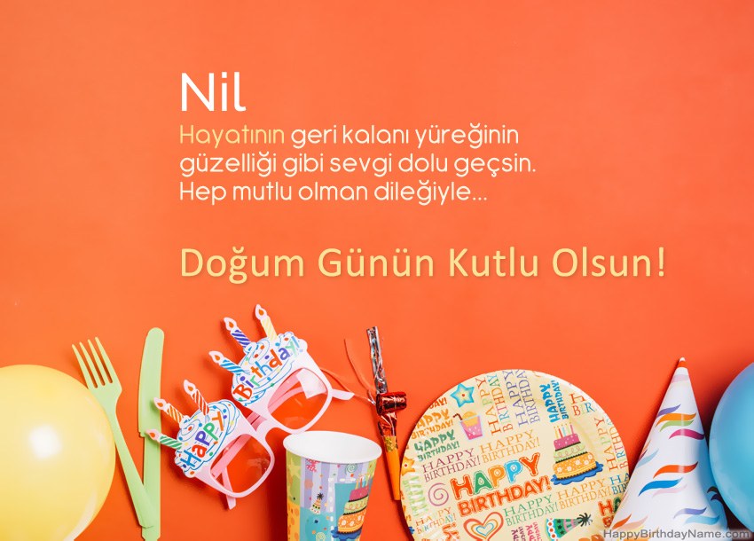Nil için Happy Birthday kartları