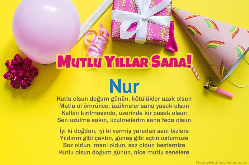 İyi ki doğdun Nur nesir İyi ki doğdun Nur nesir