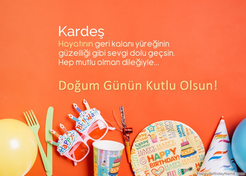 Kardeş Doğum Günün Kutlu Olsun kartları