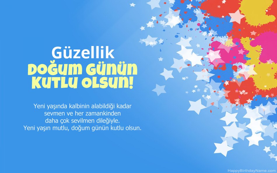 Doğum günü için tebrikler Güzellik