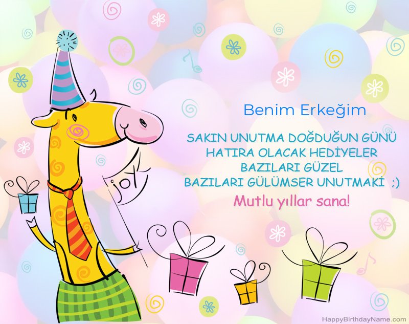 Doğum Günün Kutlu Olsun Tebrikler Benim Erkeğim