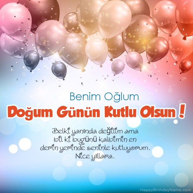 Doğum günü Benim Oğlum Şiirler