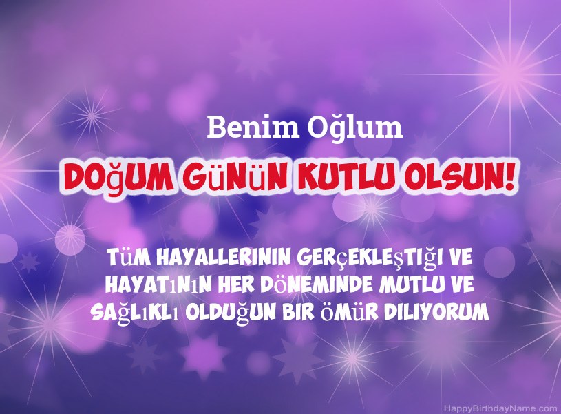 İyi ki doğdun için güzel resimler Benim Oğlum