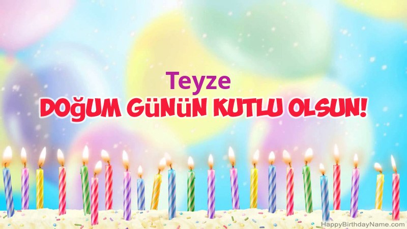 Funny Happy Birthday kartları Teyze