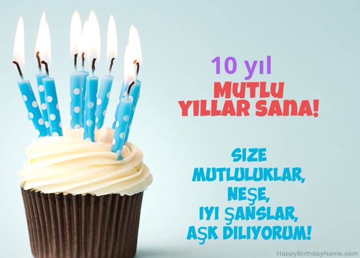 Doğum Günün Kutlu Olsun Tebrikler 10 yaşında erkek