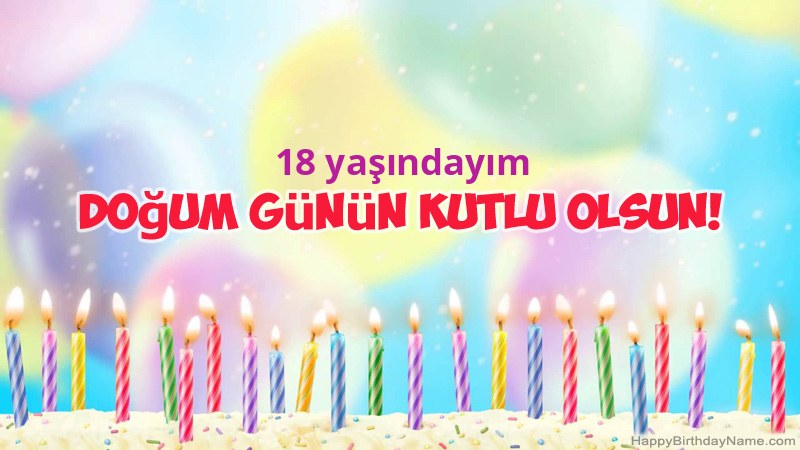 Funny Happy Birthday kartları 18 yaşında erkek