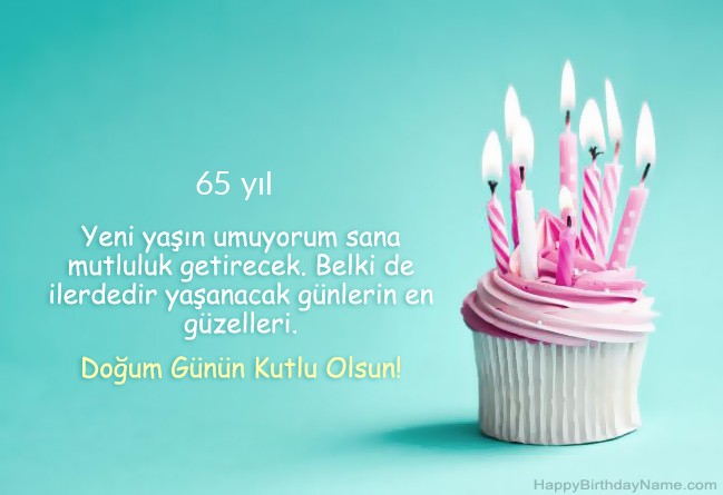 Doğum Günün Kutlu Olsun 65 yaşında erkek için resmi indir