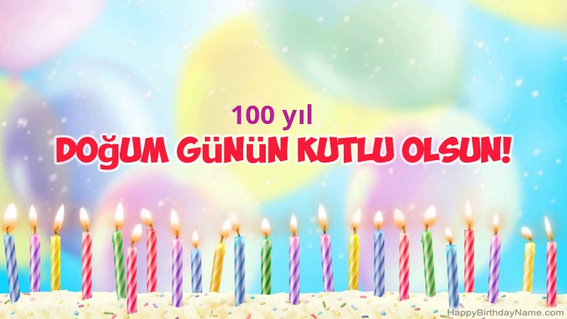 Funny Happy Birthday kartları 100 yaşında erkek