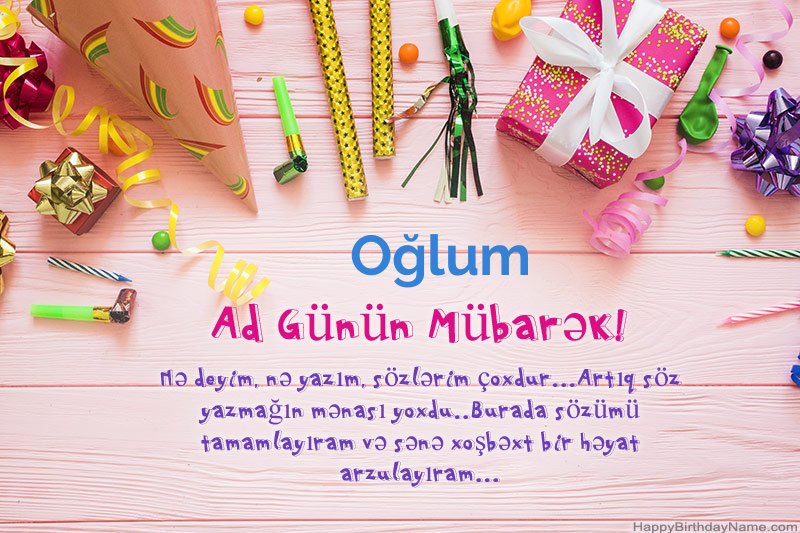 Müqəddəs Doğum günü kartını Oğlum pulsuz yükləyin