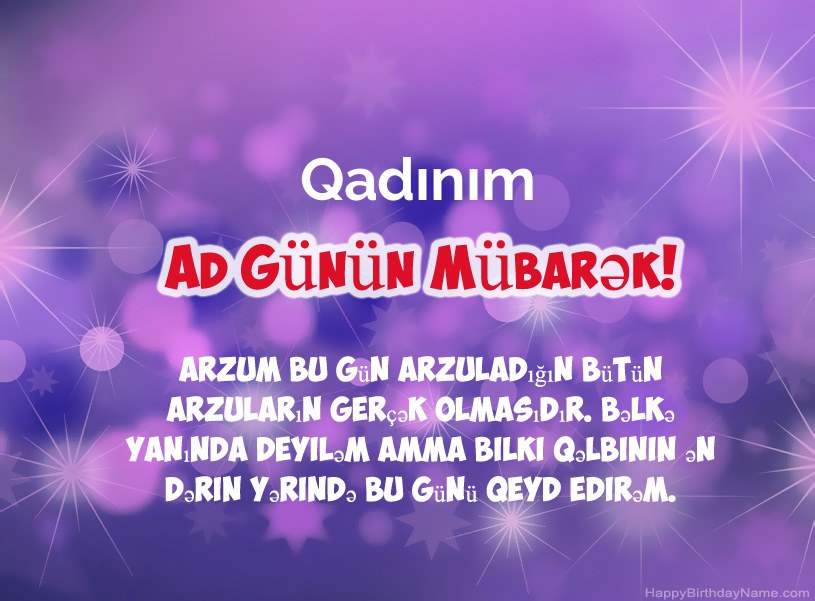 Müqəddəs Doğum Qadınım üçün gözəl şəkillər