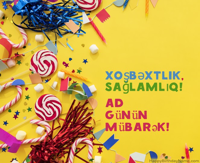 Ad günün mübarək şəkillər