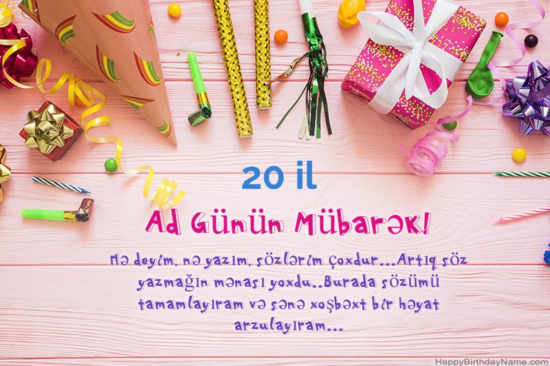 Müqəddəs Doğum günü kartını 20 yaşında qız pulsuz yükləyin