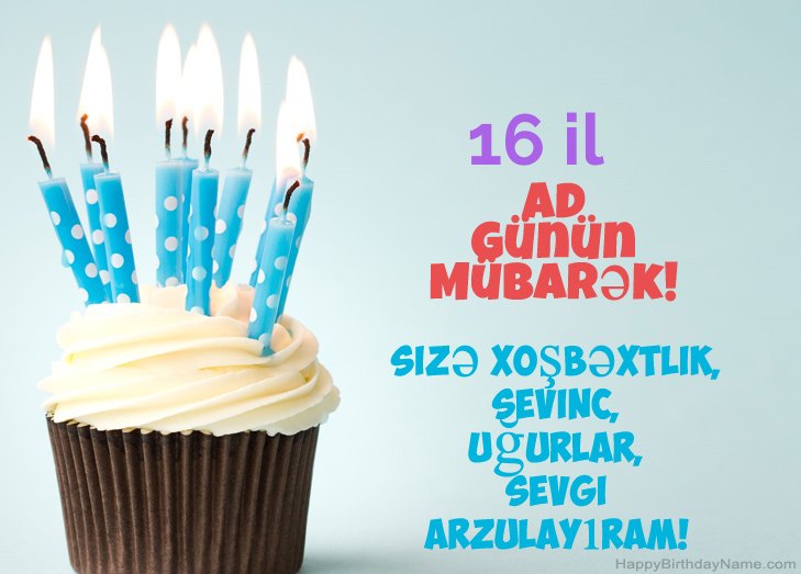 Müqəddəs Doğum 16 yaşında oğlan üçün təbrik edirik