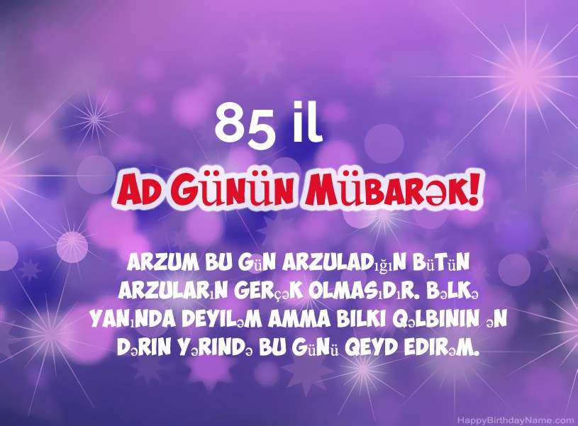 Müqəddəs Doğum 85 yaşında kişi üçün gözəl şəkillər