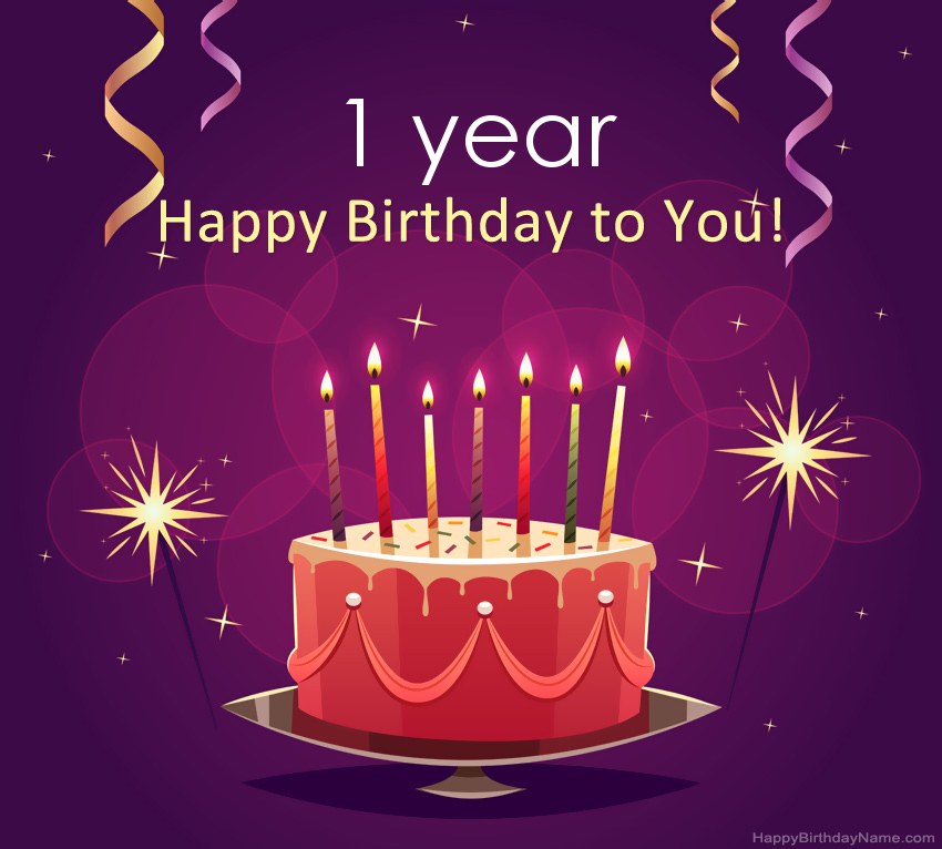 Funny greetings for Happy Birthday 1 year old boy pictures