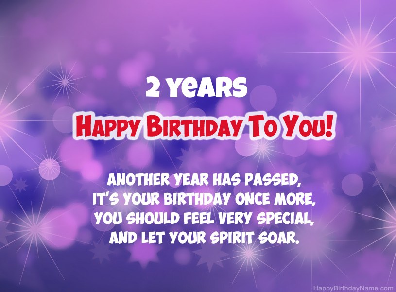 Beautiful pictures for Happy Birthday 2 years old boy