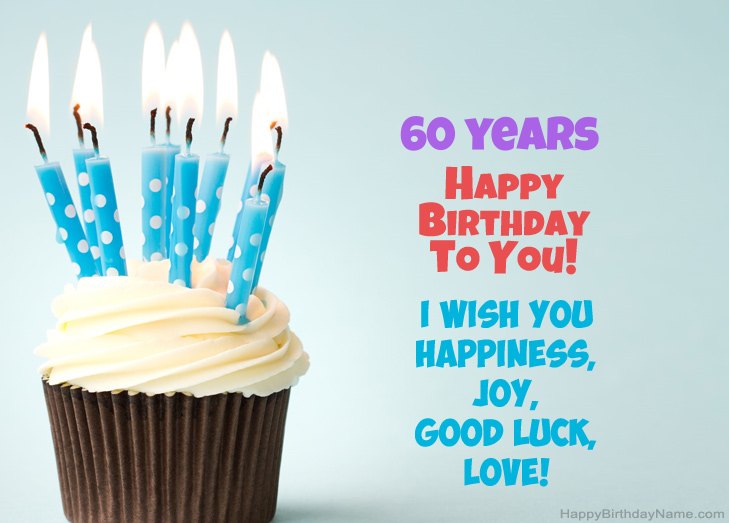 Congratulations for Happy Birthday 60 years old man