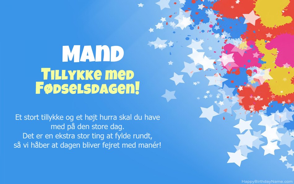 Tillykke med fødselsdagen Mand