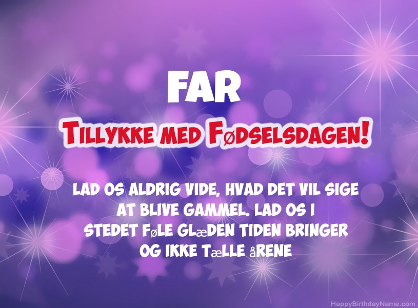 Smukke billeder til Happy Birthday Far