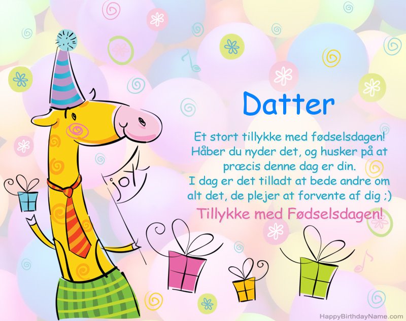Tillykke med tillykke med fødselsdagen Datter