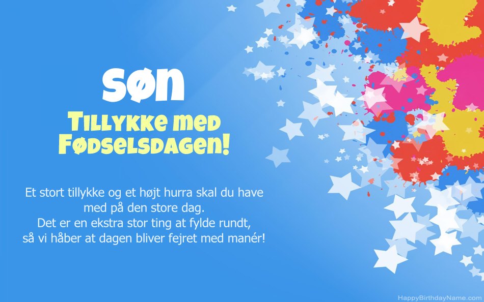 Tillykke med fødselsdagen Søn