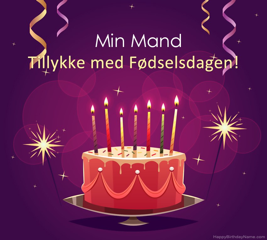Sjove hilsener til Happy Birthday Min Mand-billeder
